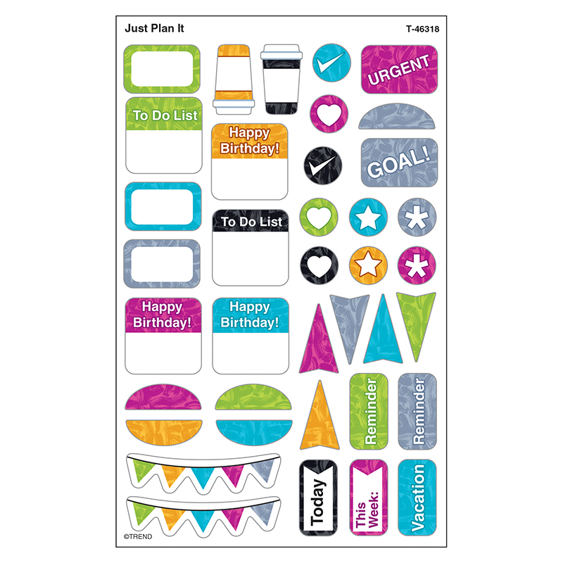 Just Plan It Supershapes Stickers