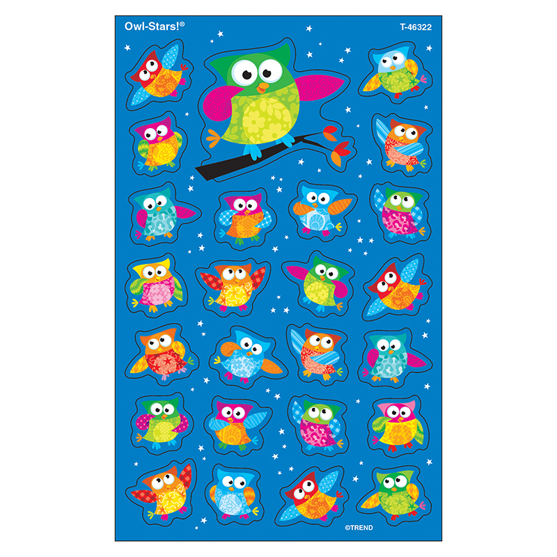 (12 Pk) Owl Stars Supershapes