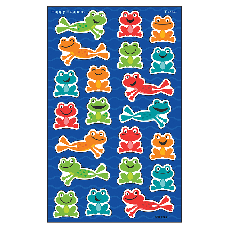 (6 Pk) Happy Hopper Stickers Lg
