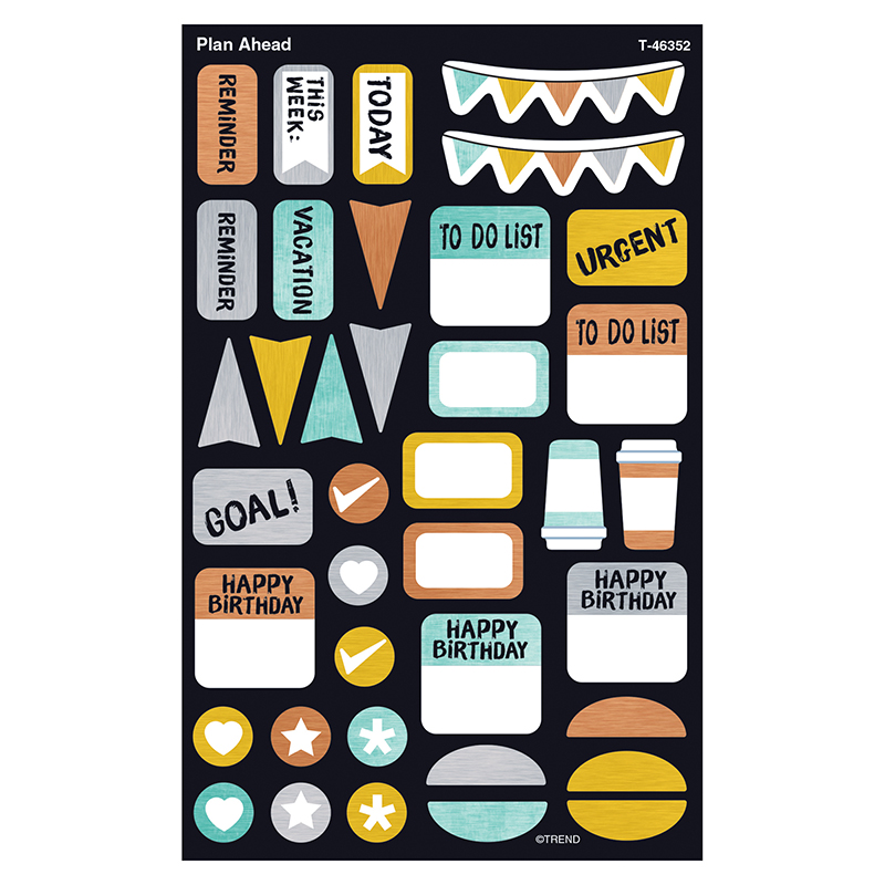 Plan Ahead Supershapes Stickers Lg
