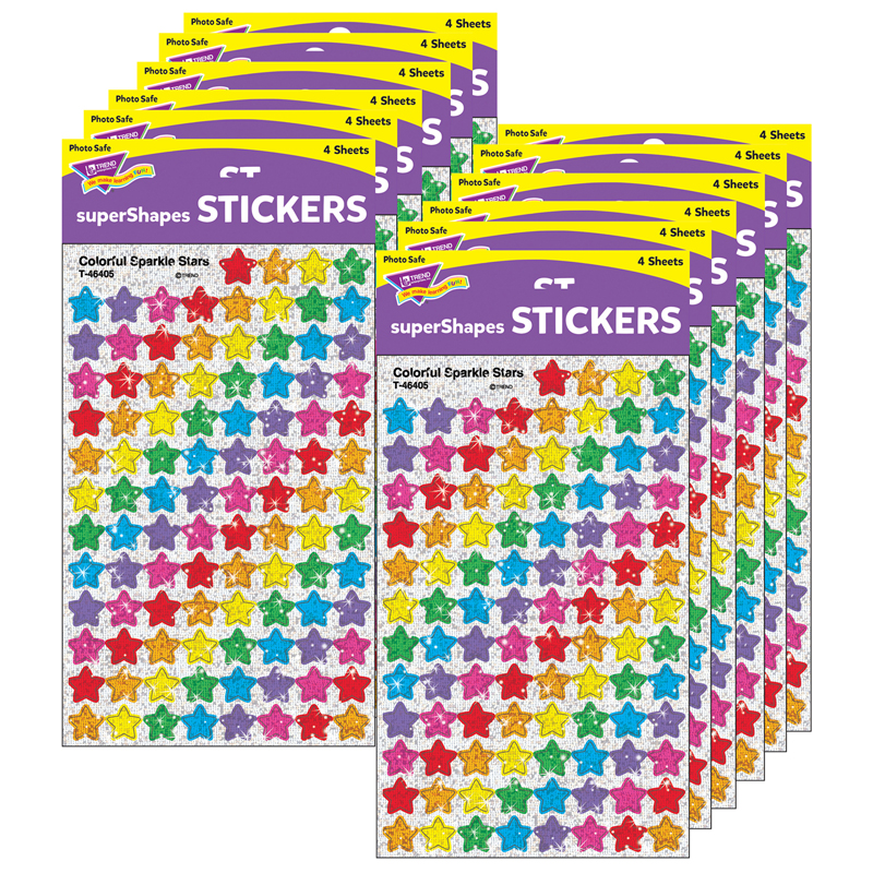 (12 Pk) Supershapes Colorful