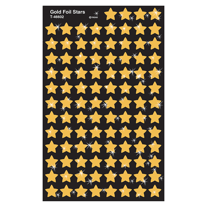 Supershapes Gold Foil Stars