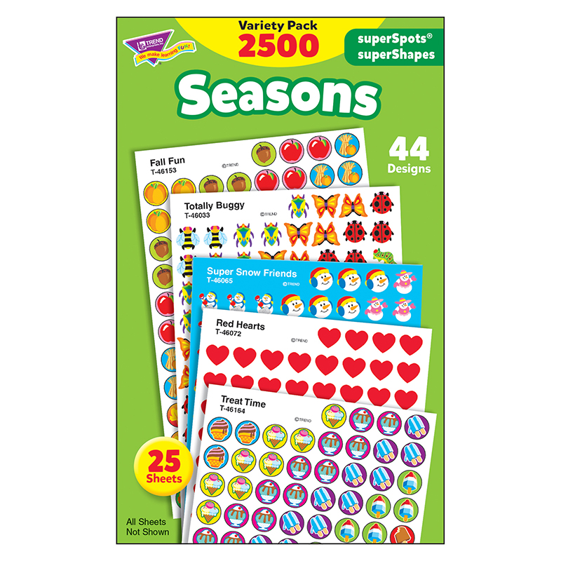 (3 Pk) Stickers Seasons Colossal