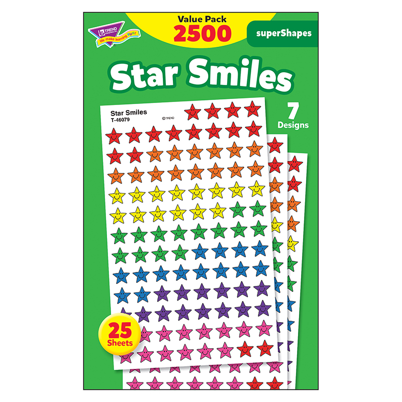 (3 Pk) Star Smiles Value Pk