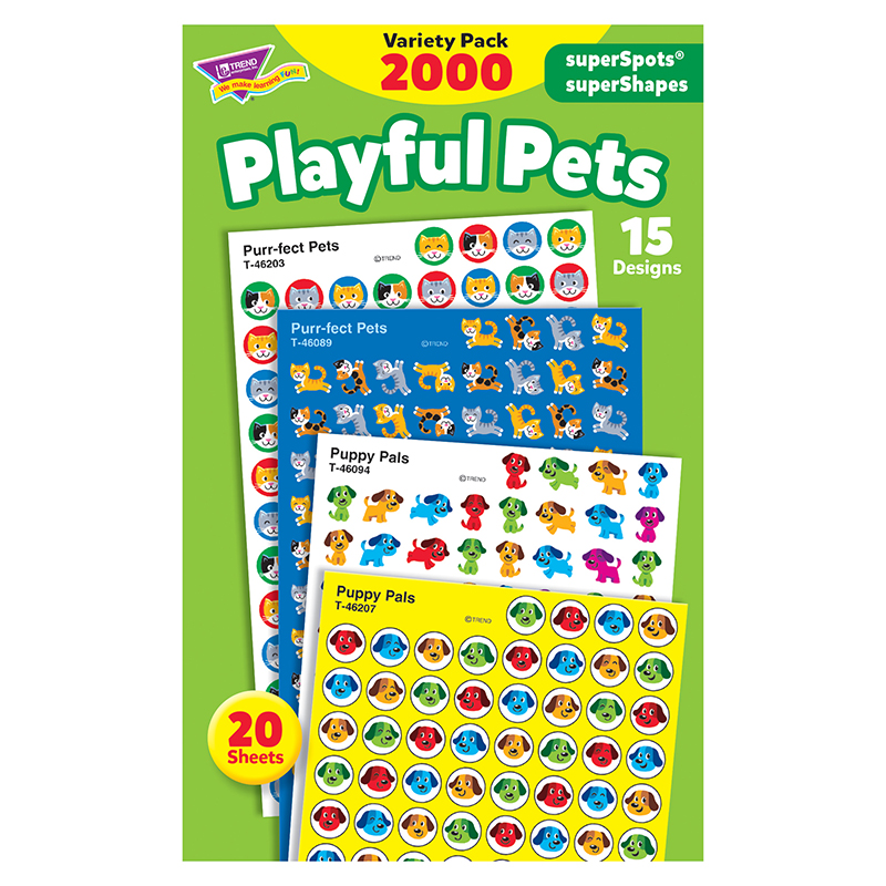 Playful Pets Variety Pack Stickers