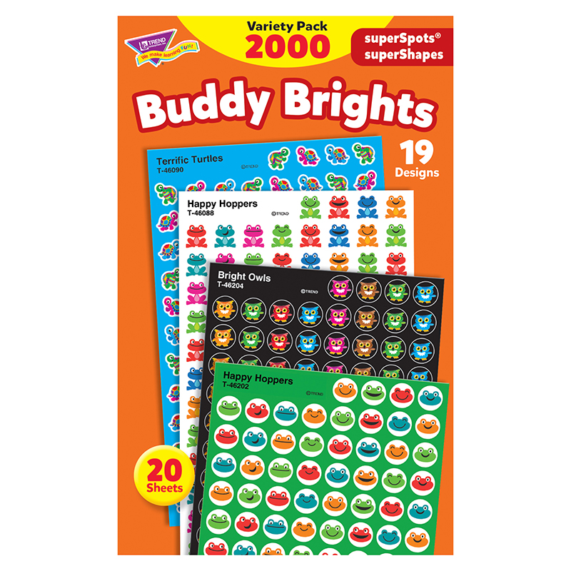Buddy Brights Variety Pack Stickers