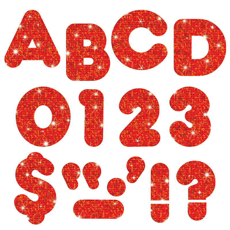 (6 Pk) Ready Letters 2in Casual Red