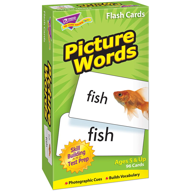 Flash Cards Picture Words 96/Box