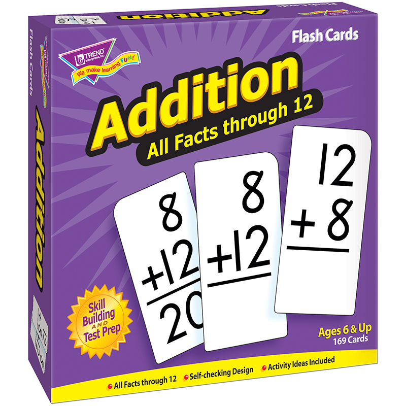 (2 Pk) Flash Cards All Facts 0-12