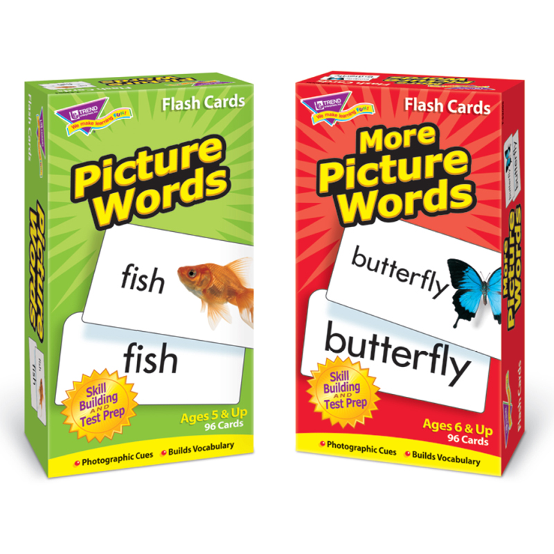 Picture Words Flash Cards Asst