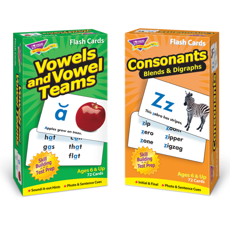 Vowels Consonants Flash Cards Asst