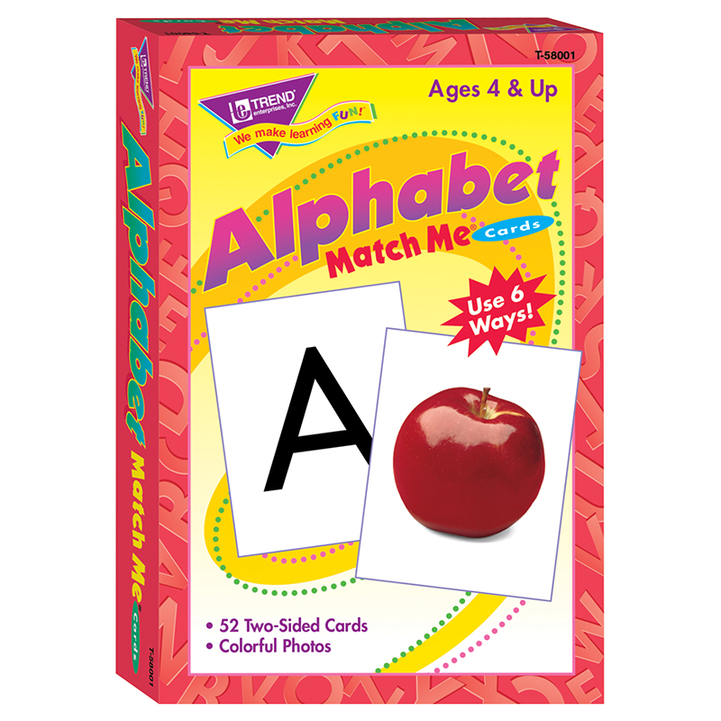 Match Me Cards Alphabet 52/Box