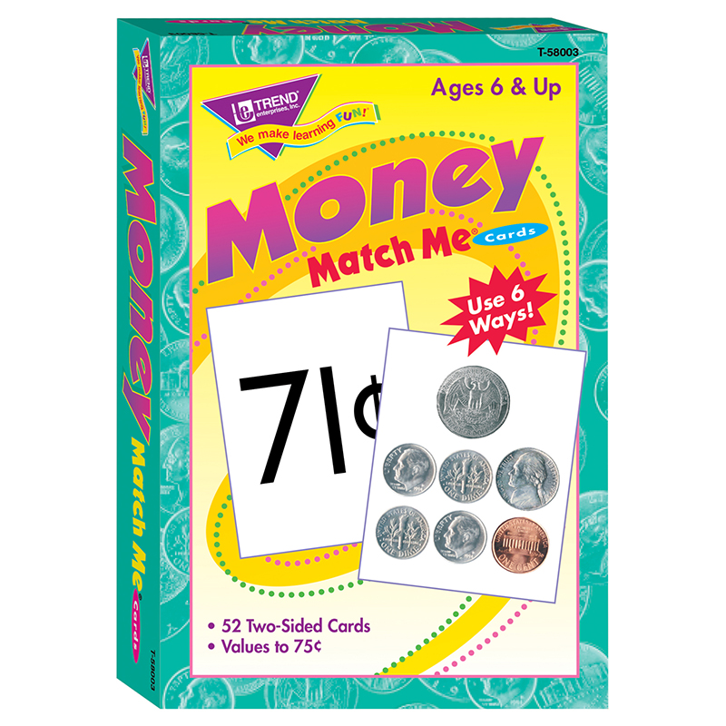 Match Me Cards Money 52/Box Two