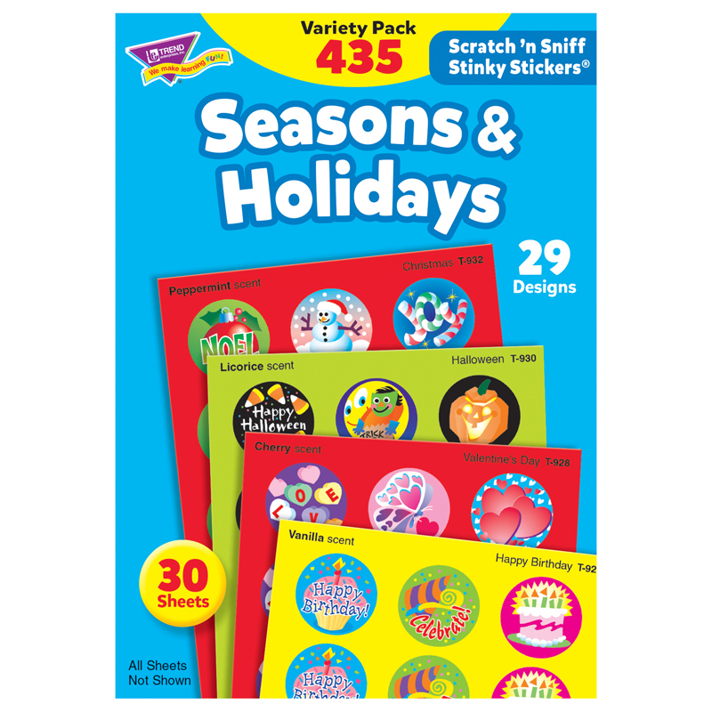 (2 Pk) Stinky Stickers Seasons &