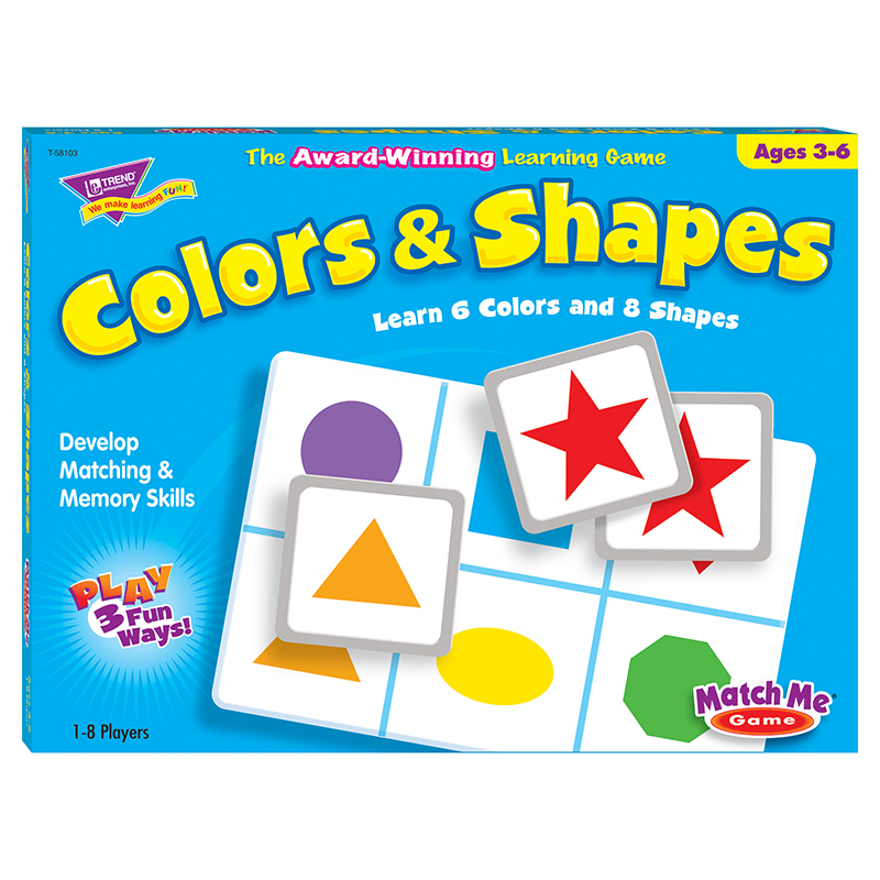 Match Me Game Colors & Shapes Ages