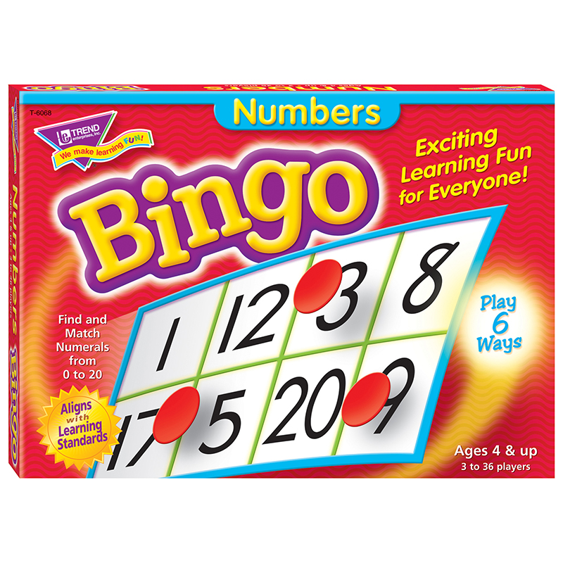 Bingo Numbers Ages 4 & Up