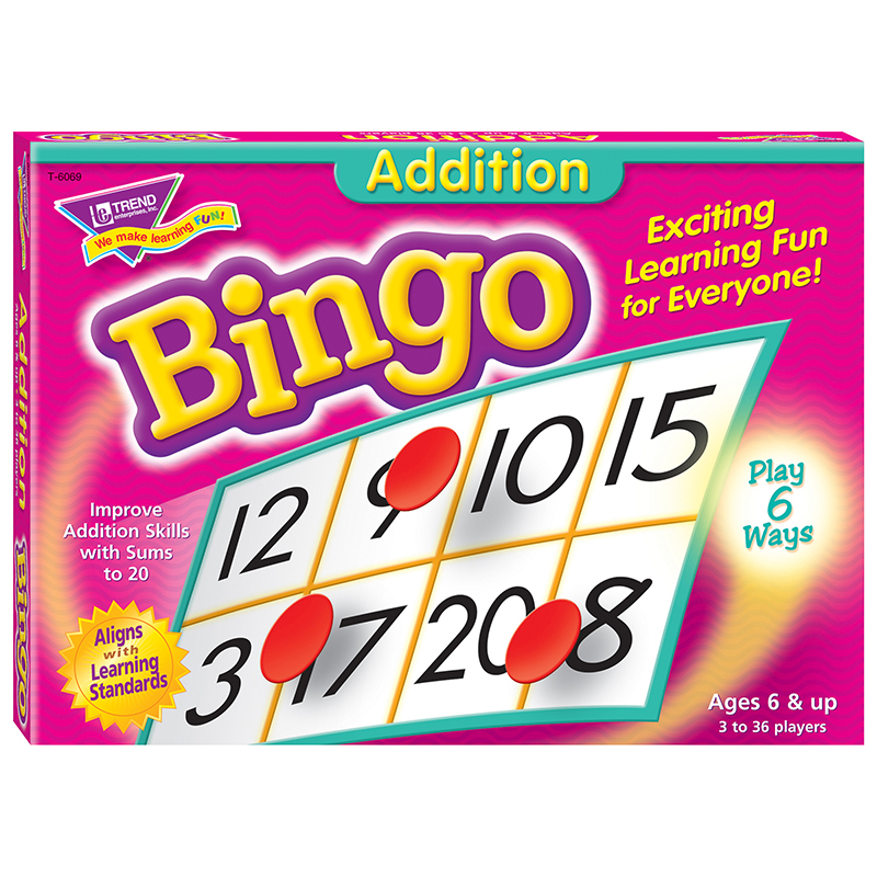 Bingo Addition Ages 6 & Up