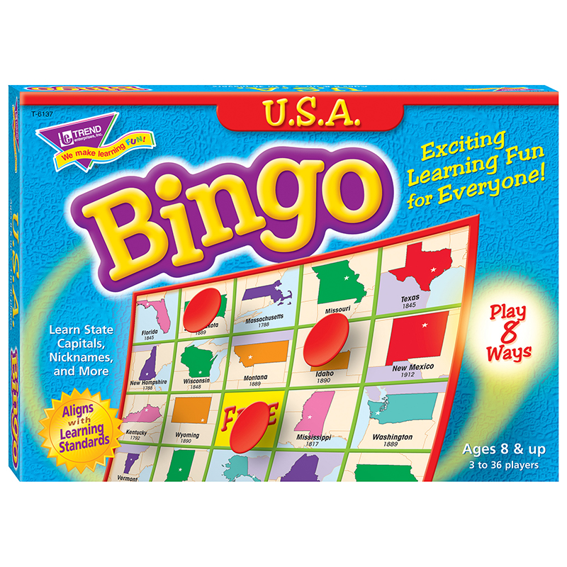 Bingo Usa Ages 8 & Up