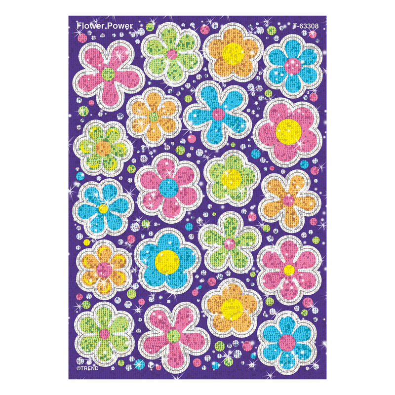 Sparkle Stickers Flower Power