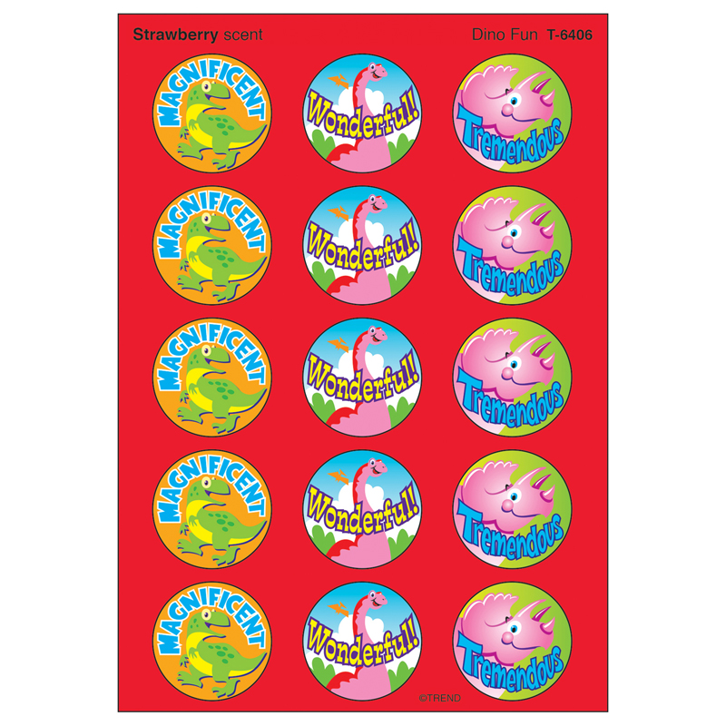 Stinky Stickers Dino Fun 60/Pk Acid
