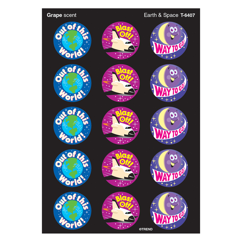 (12 Pk) Stinky Stickers Earth &