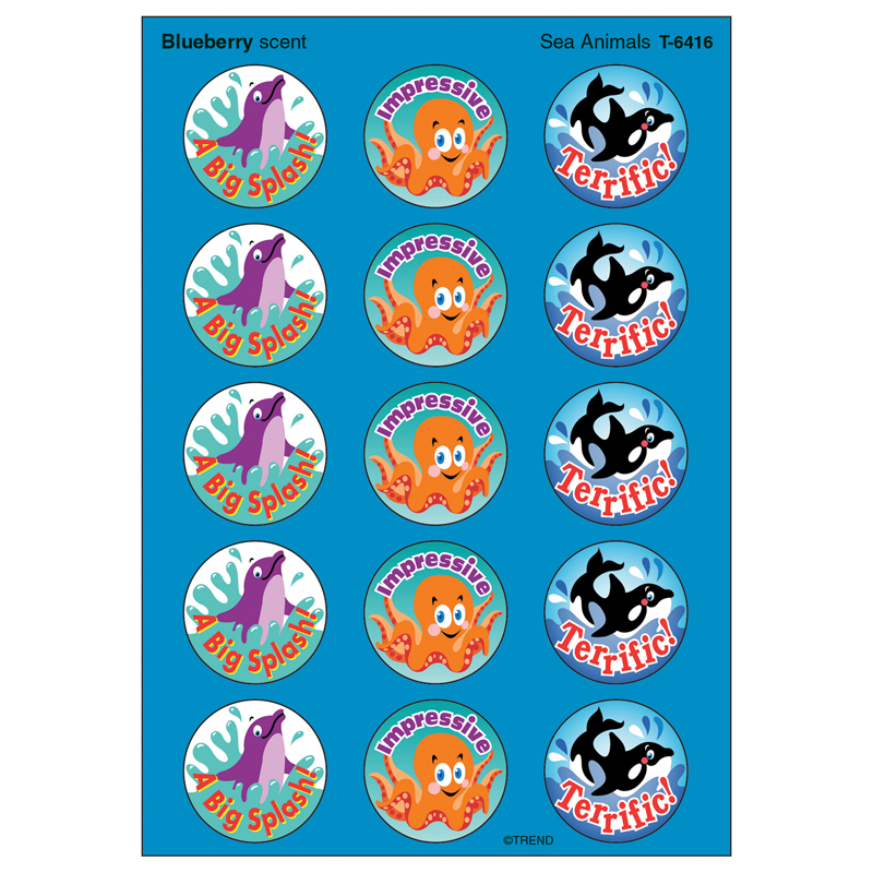 Stinky Stickers Sea Animals 60/Pk