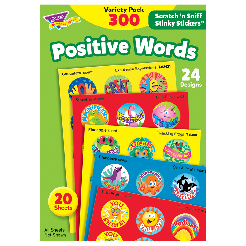 Stinky Stickers Positive Words
