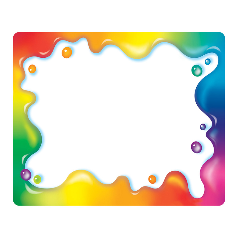 (6 Pk) Rainbow Gel Name Tags