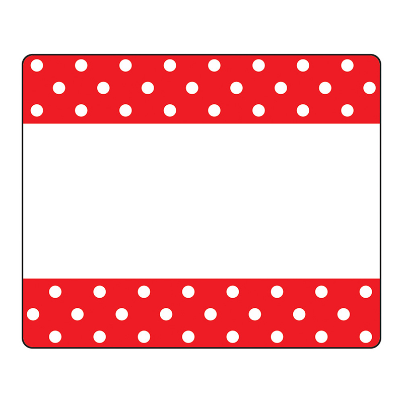 Polka Dots Red Terrific Labels