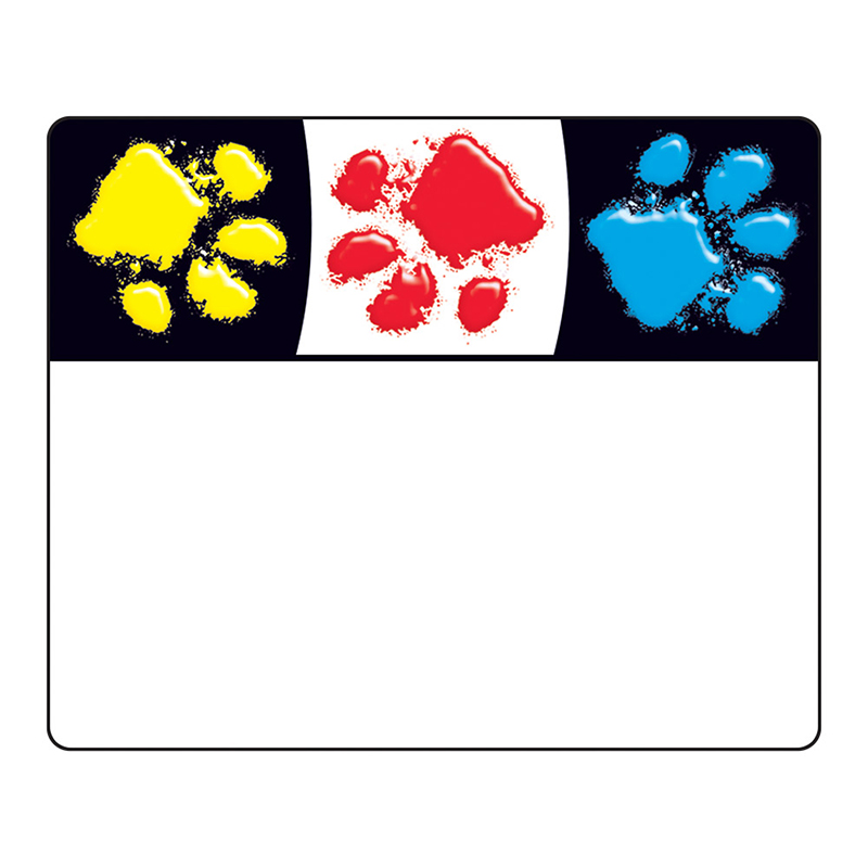 Paw Prints Name Tags