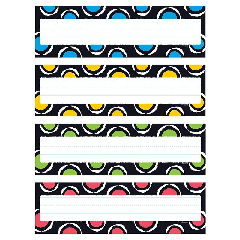 Strokes Circles Desk Name Plates Pk