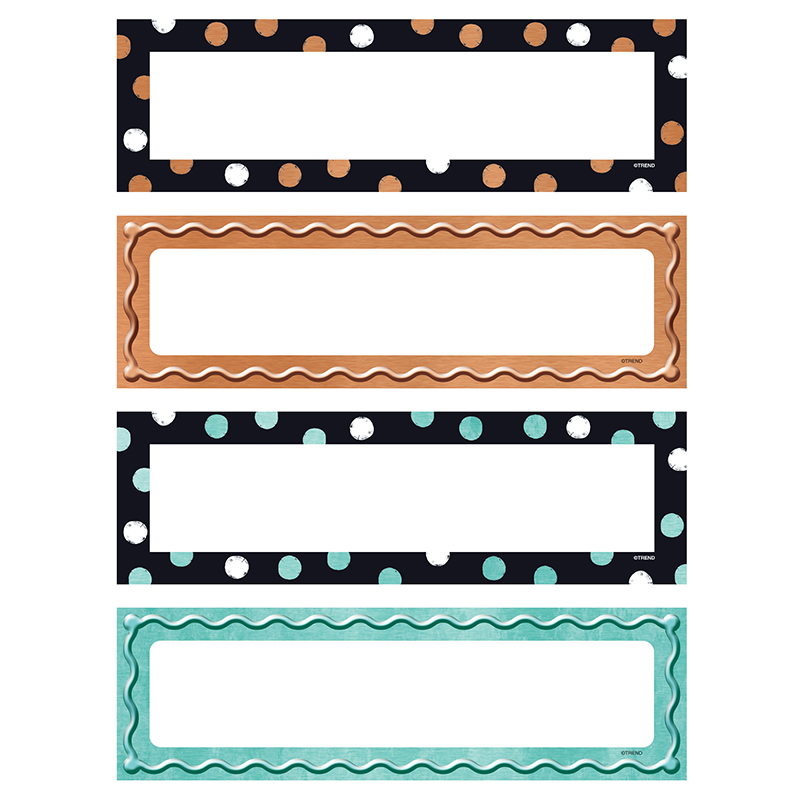 (3 Pk) Dots & Embossed Desk Name