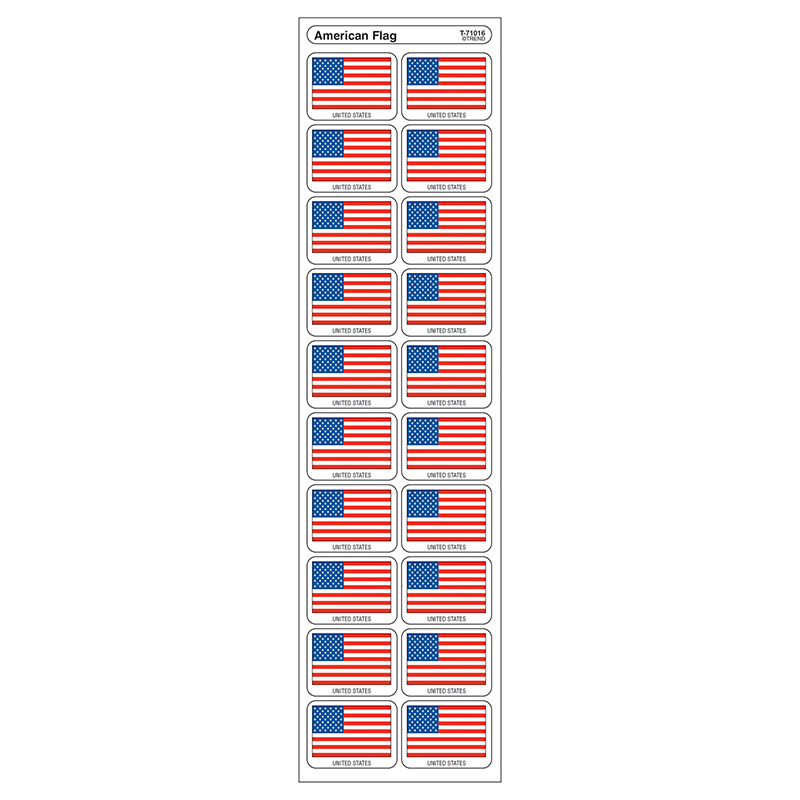 (12 Pk) Stickers American Flag