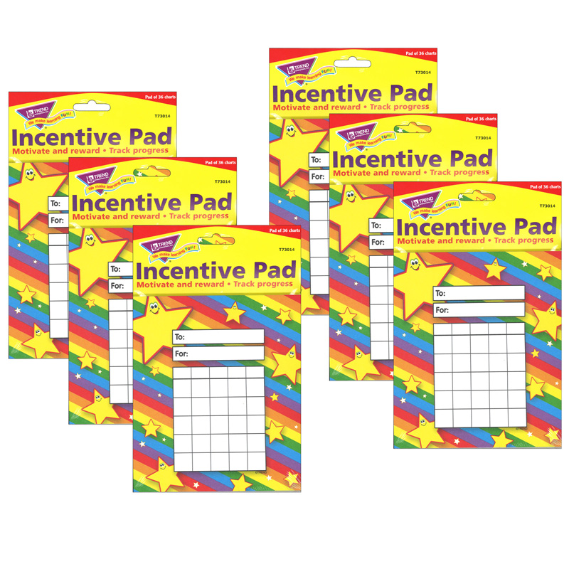 (6 Ea) Incentive Pad Stars