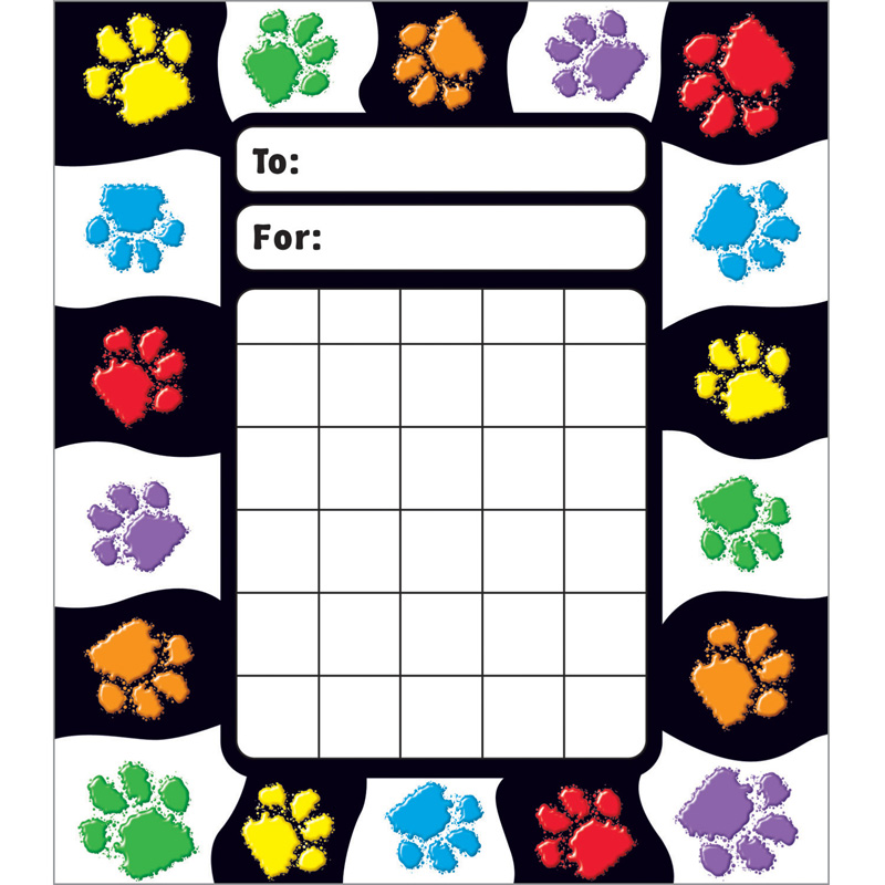 Paw Prints Incentive Pad