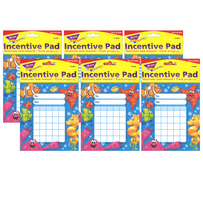(6 Ea) Sea Buddies Incentive Pad