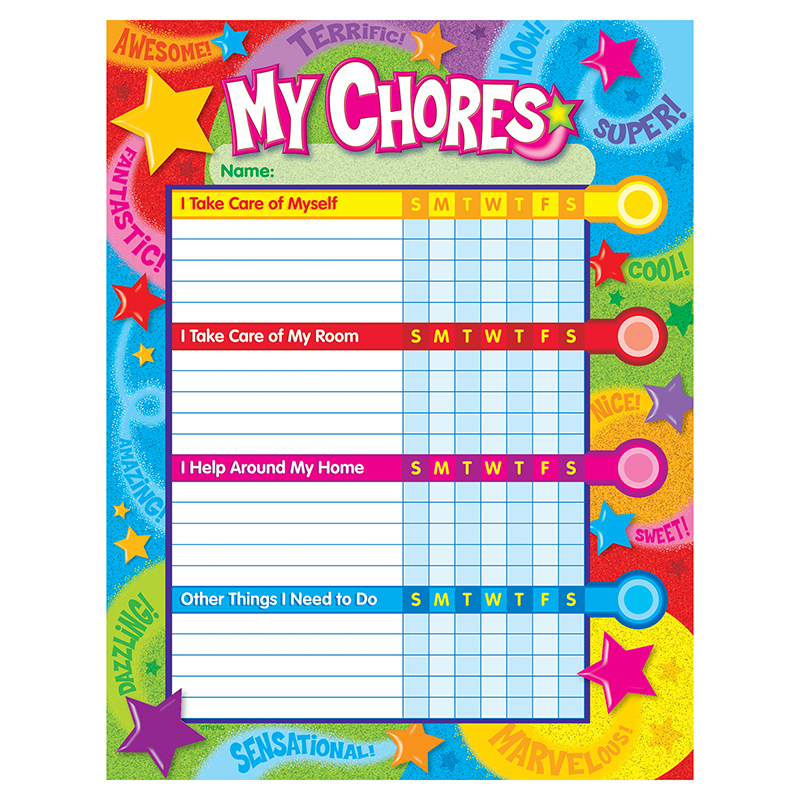 Praise Words N Stars Progress Chart