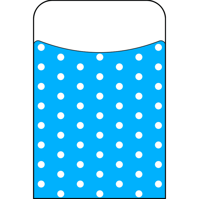 (6 Pk) Polka Dots Blue Terrific