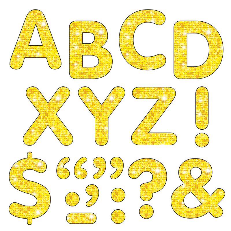 (6 Pk) Stick-Eze 2in Yellow Sparkle