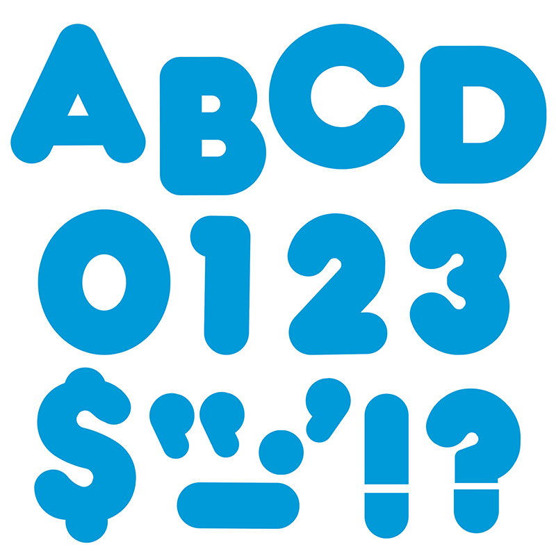 (6 Pk) Ready Letters 3in Blue