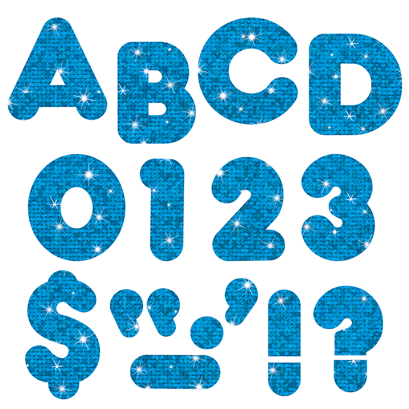 (6 Pk) Ready Letters 3in Blue