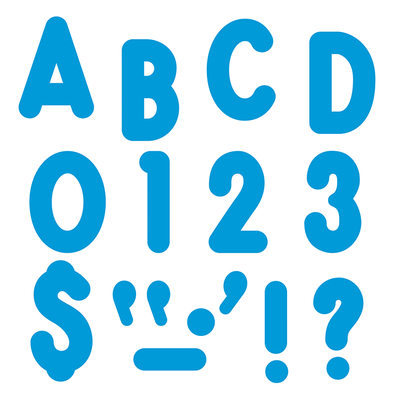 (3 Pk) Ready Letters 7in Blue