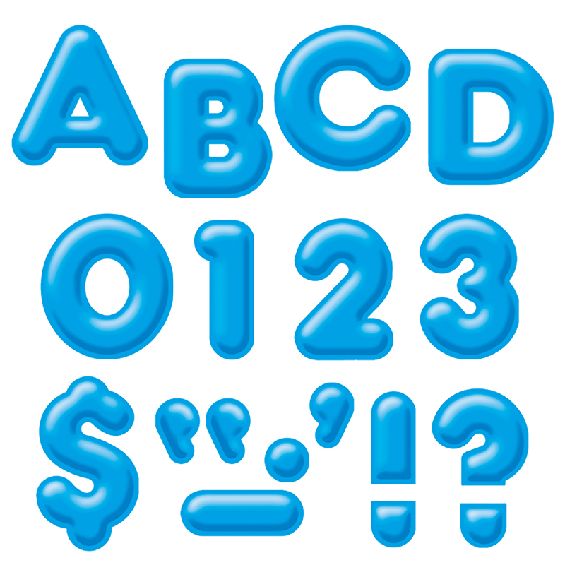 Ready Letters 4inch 3-D Blue