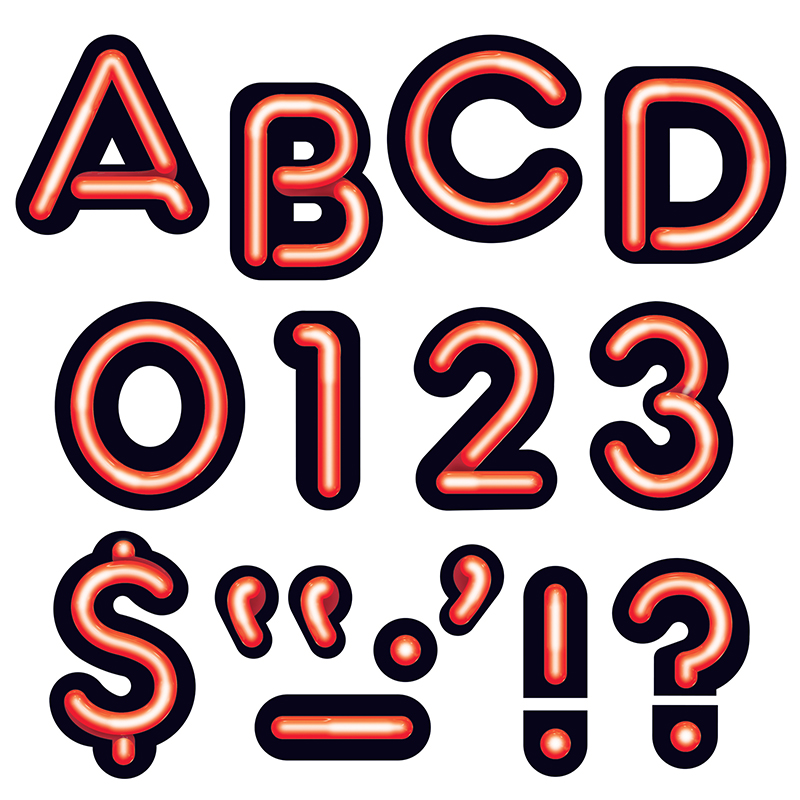 (6 Pk) Ready Letters Bright Red 4in