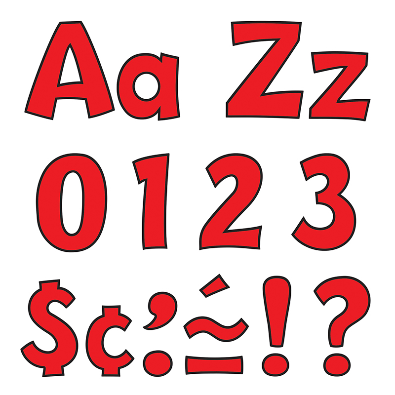 Ready Letter 4 Inch Playful Red