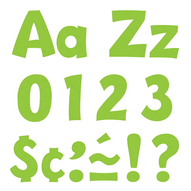 (3 Pk) Ready Letters 4in Lime