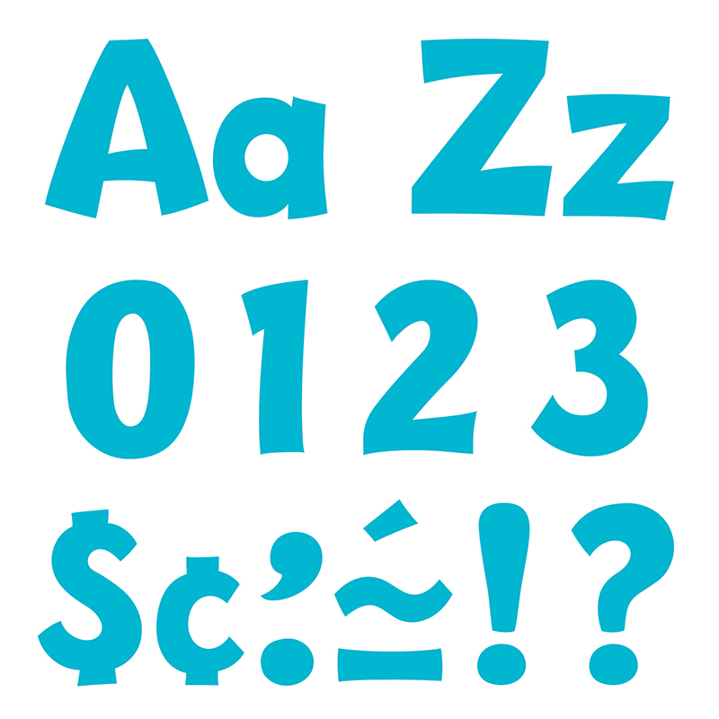 (3 Pk) Ready Letters 4in Sky Blue