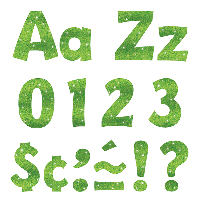 (3 Pk) 4in Ready Letters Lime