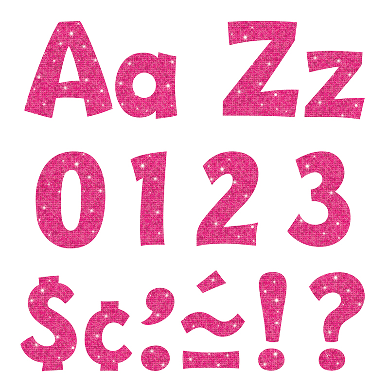 (3 Pk) 4in Ready Letters Hot Pink
