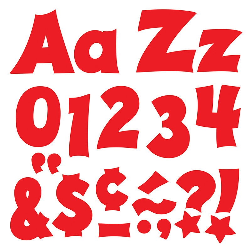(3 Pk) Ready Letters 4in Red
